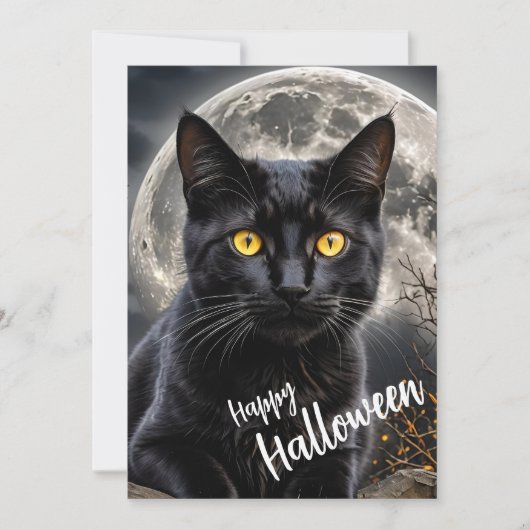 Moonlit Familiar – De Wachter in de Schaduwen Feestdagenkaart (Voorkant)