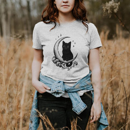 Moonlit Familiar - Zwarte kat op halve maan Trui