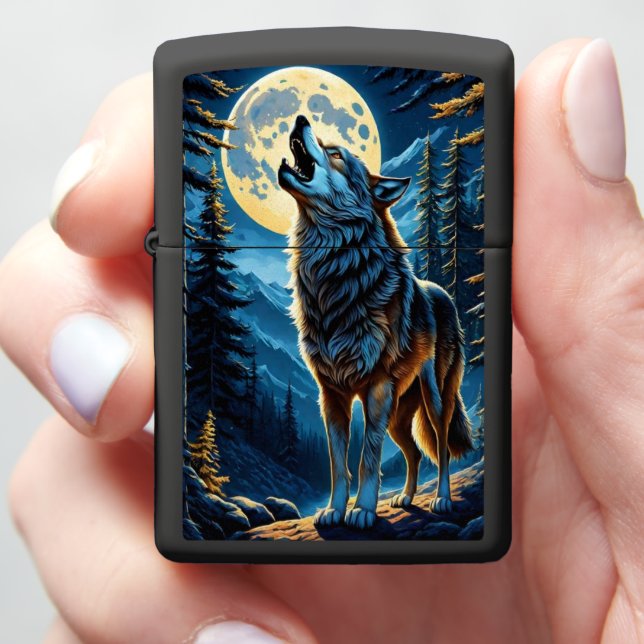 Moonlit Forest en Howling Wolf (In Hand)