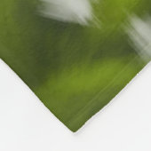 Moonlit Fox in Midnight Bossen Fleece Deken (Hoek)