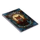 Moonlit Fox Personalized - Storybook Threadbook Fo Notitieboek (Rechterzijde)