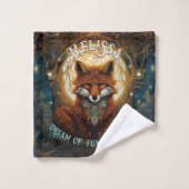 Moonlit Fox Personnalisé Children's Storybook Fox (Gant de toilette)