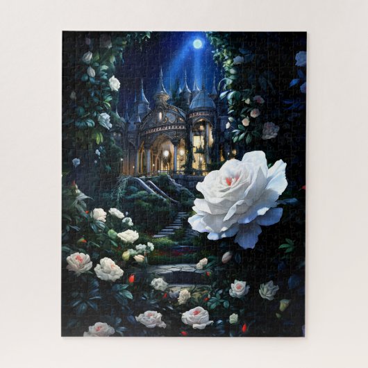 Moonlit Gardenia Palace puzzel Legpuzzel (Verticaal)