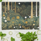 Moonlit Golden Grove Theedoek (Gevouwen)