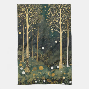 Moonlit Golden Grove Theedoek