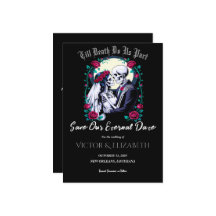 Moonlit Gothic Skeleton & Roos Wedding