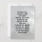 Moonlit Haunted Castle Halloween Party Kaart (Achterkant)