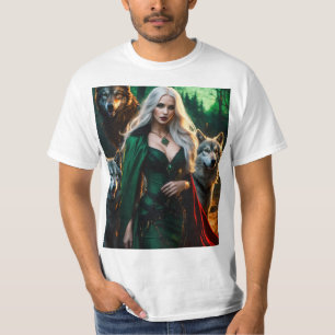 Moonlit Howl: Wolf familie T-shirt Collectie