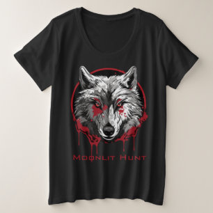 Moonlit Hunt Grote Maat T-shirt