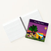 Moonlit kampvuur dromen notitieboek (Binnen)