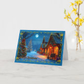 Moonlit Lane Christmas Kaart (Gele Bloem)