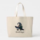 [✨ Moonlit Magic] Stylish Witch Hat Grote Tote Bag (Achterkant)