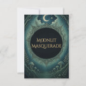 Moonlit Masquerade Elegant Halloween RSVP (Devant)