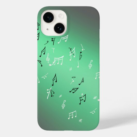 Moonlit Melody : Elegant Musical Notes coque iphon (Verso)