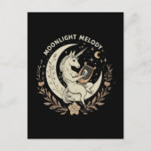 Moonlit Melody Feestdagenkaart (Voorkant)