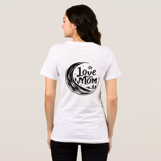 Moonlit Mom Love Tri-Blend Shirt (Achterkant volledig)