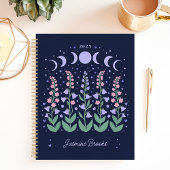 Moonlit Moon Phase Garden 2025 Nom personnalisé