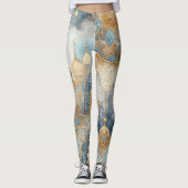 Moonlit Moskee Sereniteit voor Ramadan Leggings (Voorkant)
