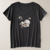 Moonlit Moth Graphic Grote Maat T-shirt (Design voorkant)