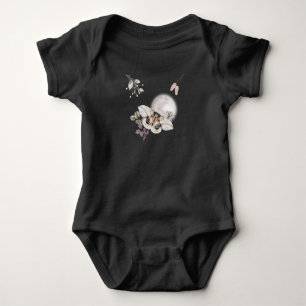 Moonlit Moth Graphic Romper
