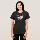 Moonlit Moth Graphic Tri-Blend Shirt (Voorkant volledig)