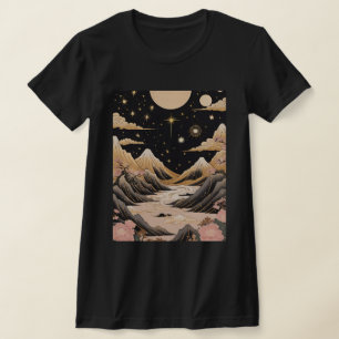 Moonlit Mountain Serenity T-shirt