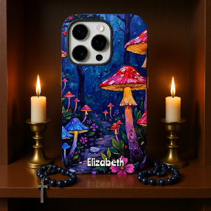 Moonlit Mushroom Path iPhone 16 Pro Hoesje