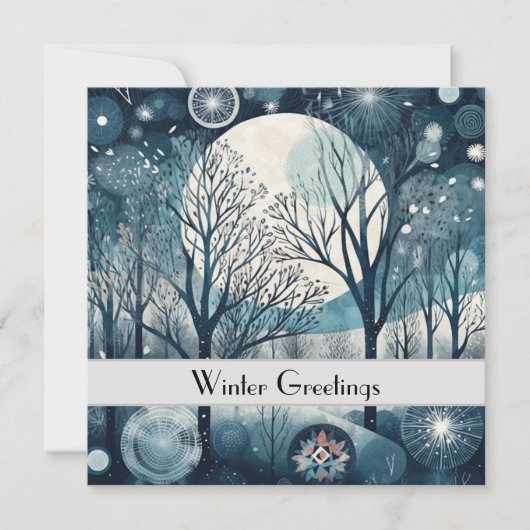 Moonlit Nordic Forest, aanpasbaar (Voorkant)