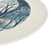 Moonlit Nordic Forest, aanpasbaar Snijplank (Hoek)