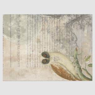 Moonlit Owl Decoupage Tissue Paper Tissuepapier