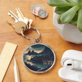 Moonlit Port Sleutelhanger