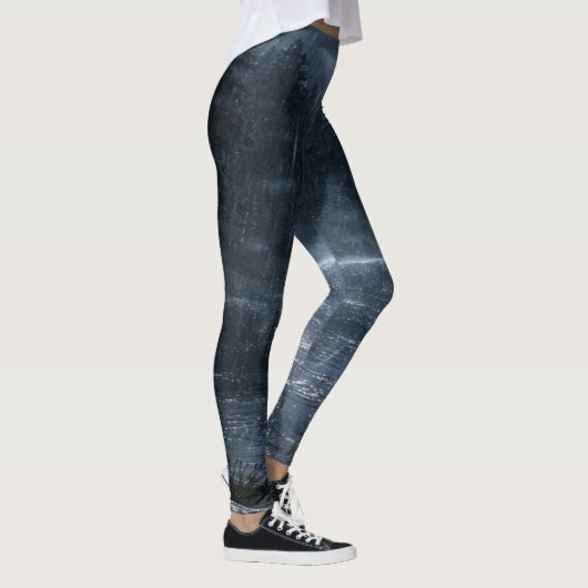 Moonlit Rain Lake Leggings - Atmospheric Design (Droite)