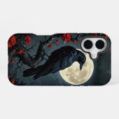 Moonlit Raven iPhone 16 Coque (Verso Horizontal)