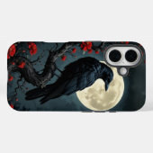 Moonlit Raven iPhone 16 Coque (Verso (horizontal))
