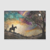 Moonlit Rider Decoupage Tissuepapier (Voorkant)