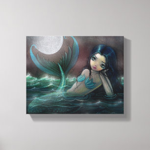 Moonlit River Gallery verpakt Canvas Print