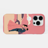 Moonlit Romance – Elegant Couple iPhone Hoesje (Achterkant horizontaal)