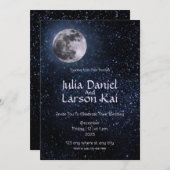 Moonlit Romance - Startbruiloft Kaart (Voorkant / Achterkant)