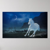 Moonlit Runse Horse Ghost Imprimer Poster Artwork (Devant)