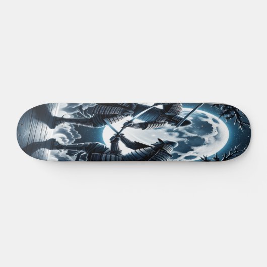 Moonlit Samurai Duel Skateboard (Horizontaal)