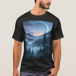 Moonlit Sanctuary: The Ethereal Forest T-shirt