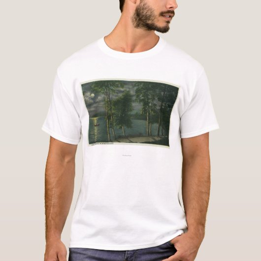 Moonlit Scene op het meer T-shirt (Voorkant)