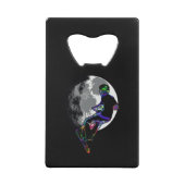 Moonlit Scooter Champ - Scooter Boy Artwork Kredietkaart Flessenopener (Achterkant)