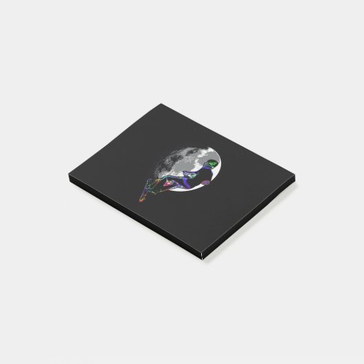 Moonlit Scooter Champ - Scooter Boy Artwork Post-it® Notes (Schuin)