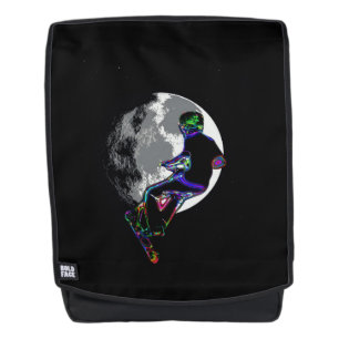 Moonlit Scooter Champ - Scooter Boy Artwork Rugtassen