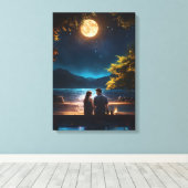 Moonlit Serenade Canvas Afdruk (Insitu (Houten vloer))