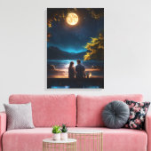 Moonlit Serenade Canvas Afdruk (Insitu (Woonkamer))