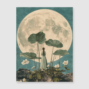 Moonlit Serenity –  Lotus Scene
