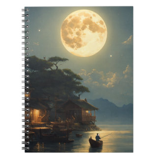 Moonlit Serenity - Ontgrendel je creativiteit! Notitieboek
