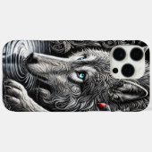 Moonlit Serenity Wolf Portret Case-Mate iPhone Case (Achterkant (horizontaal))